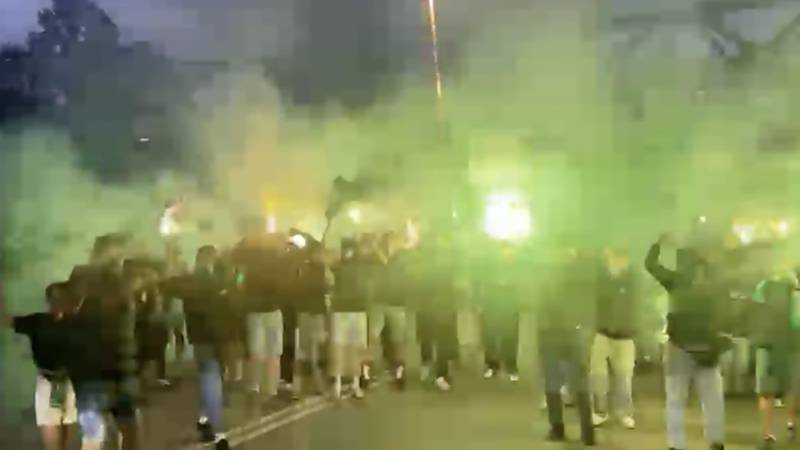 VIDEO Žalgiris na Dinamo, na ulicama slave Sopića i heroje! Pogledajte zelenu bakljadu...
