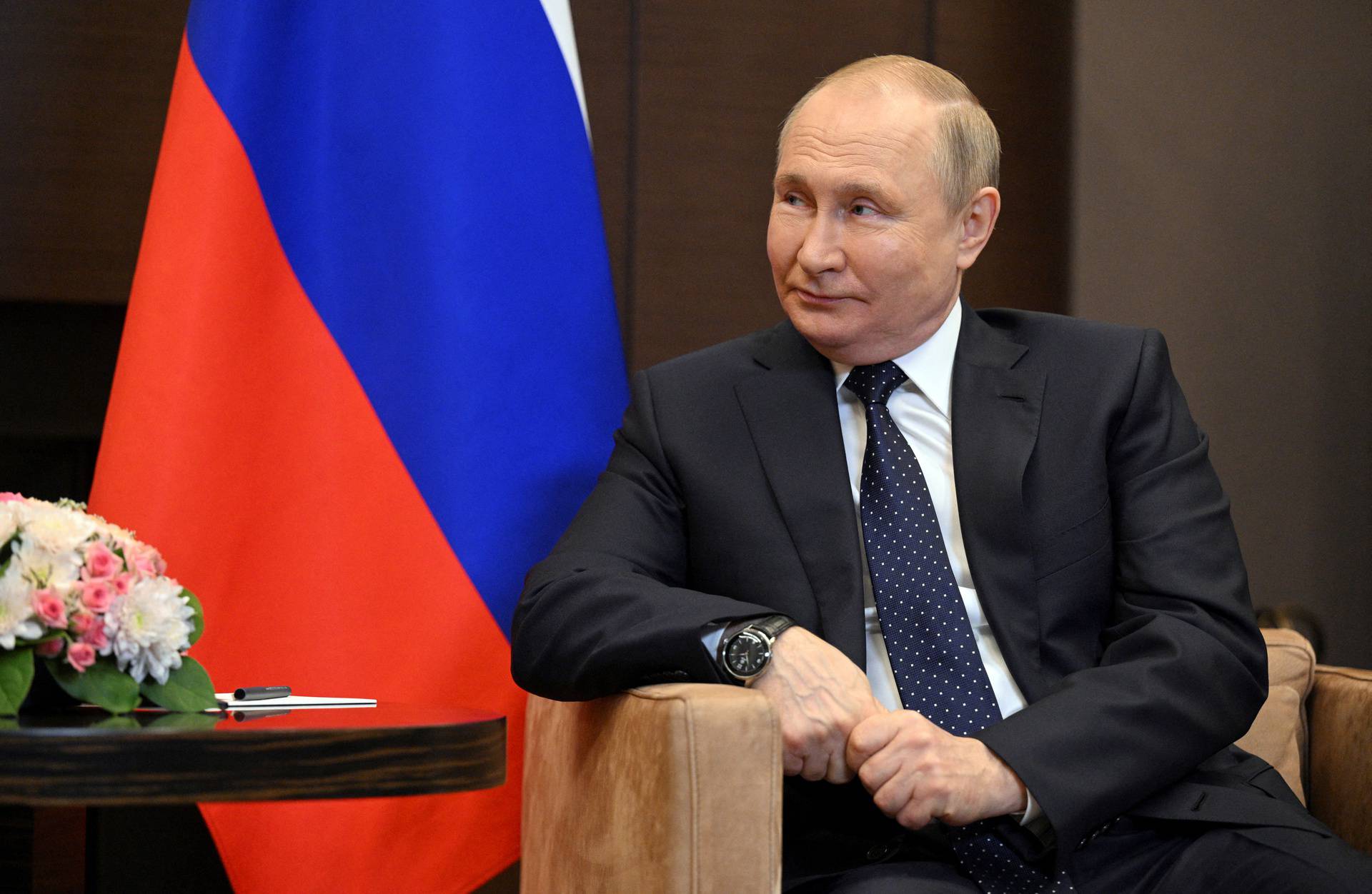 Russian President Putin and Belarusian President Lukashenko attend a meeting in Sochi