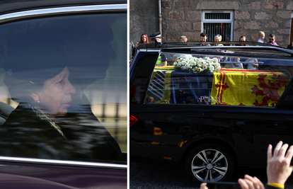 Automobil s lijesom Elizabete II. krenuo je prema Edinburghu, prate ga princeza Anne i suprug