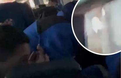 VIDEO Pogledajte reakciju iz busa Dinama kad je kroz prozor uletio kamen prije derbija