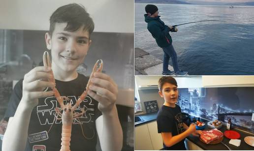 Luka (10) sve sam ulovi i skuha: Obitelj uživa u mojim delicijama