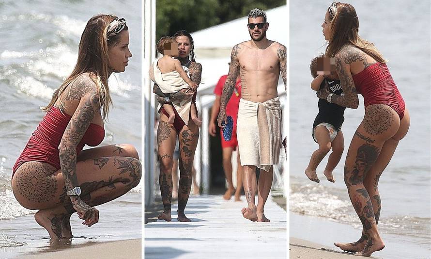 Ovo je djevojka igrača Milana. Ima više tetovaža od njega