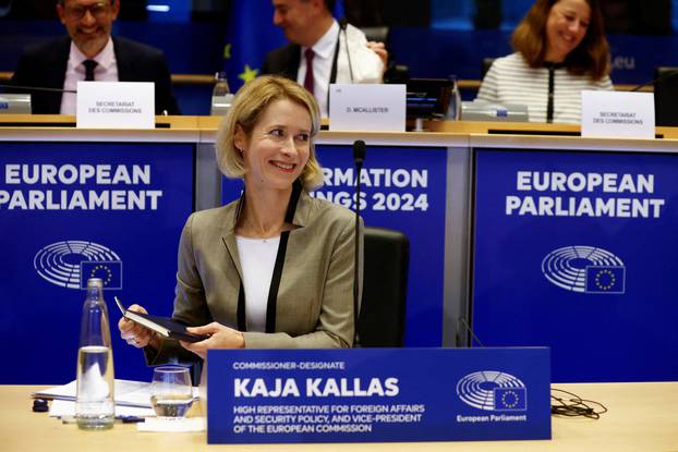 Confirmation hearing of Kaja Kallas before the European Parliament's Foreign Affairs Committee, in Brussels