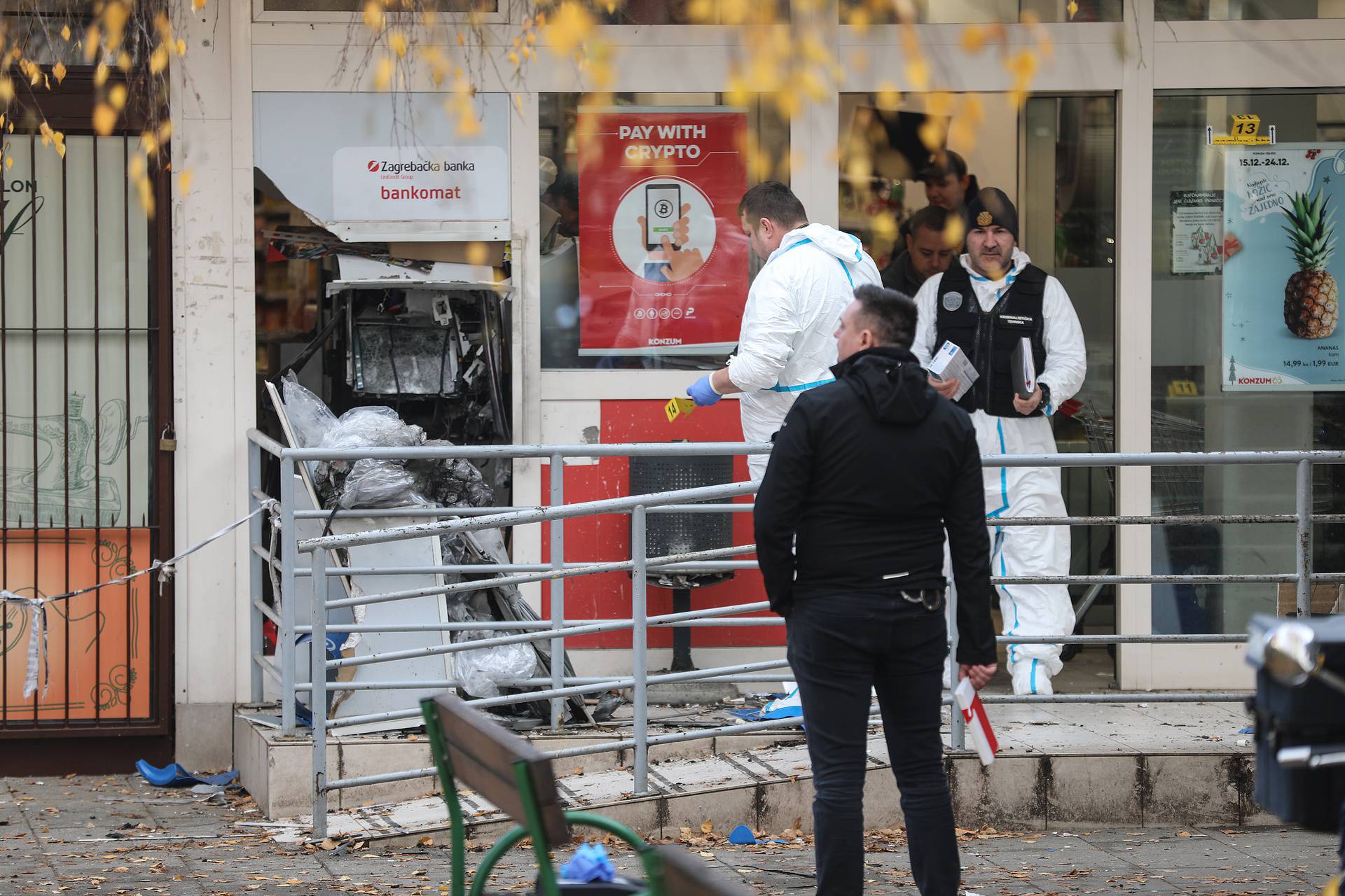 Noćas raznesen bankomat u Zagrebu