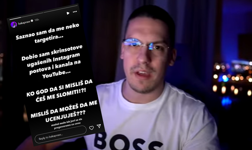 Baka Prase o svojim ugašenim kanalima: 'Netko me targetira. Misliš da me možeš ucjenjivati?'