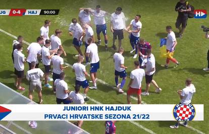 Nije seniorska, ali titula se piše: Juniori Hajduka prvaci Hrvatske