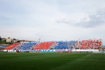 Atmosfera na stadionu tijekom finala SuperSport Hrvatskog nogometnog kupa između Hajduka i Šibenika