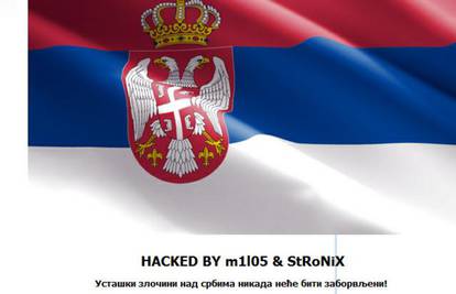 Hakirali stranicu HNS-a, stavili srpsku zastavu, video i poruku