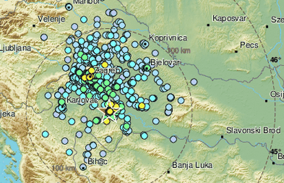 Potres jačine 4,2 po Richteru zatresao središnju Hrvatsku: 'Dignuo nas je iz kreveta...'