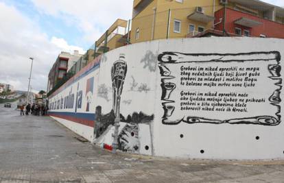 Torcidaši su grafite posvetili žrtvama rata iz Vukovara
