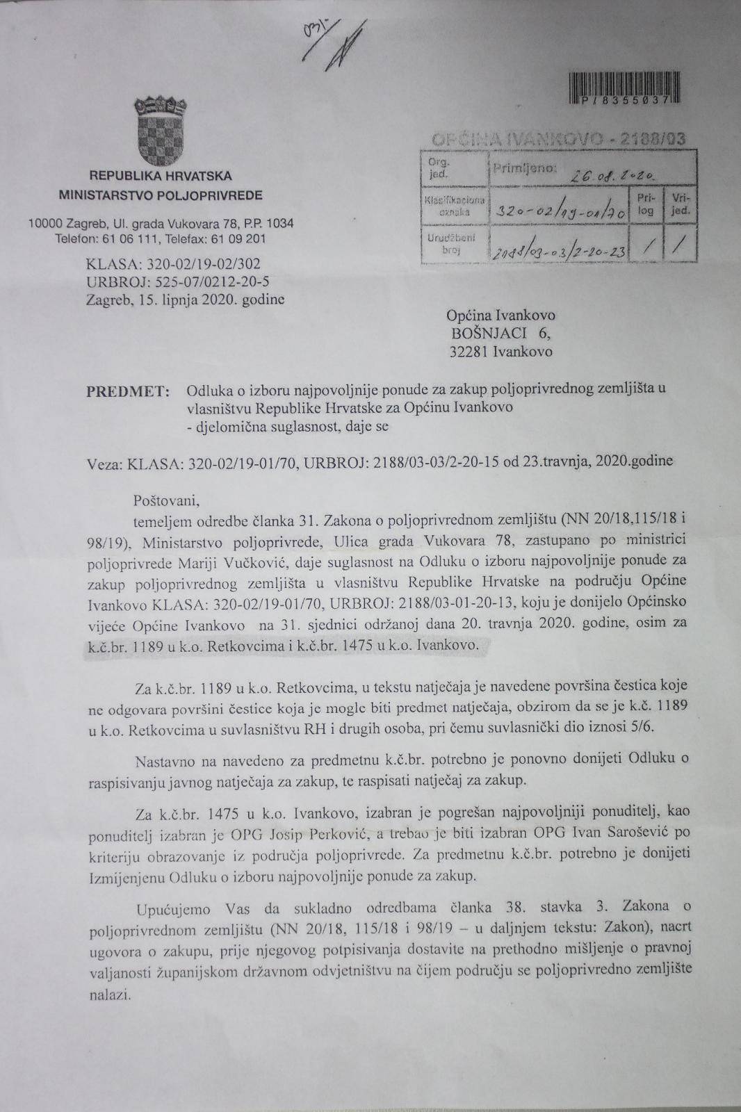 'Devet mjeseci čekamo potpis ministrice! Ako ne reagira,  izaći ćemo s traktorima na ceste!'