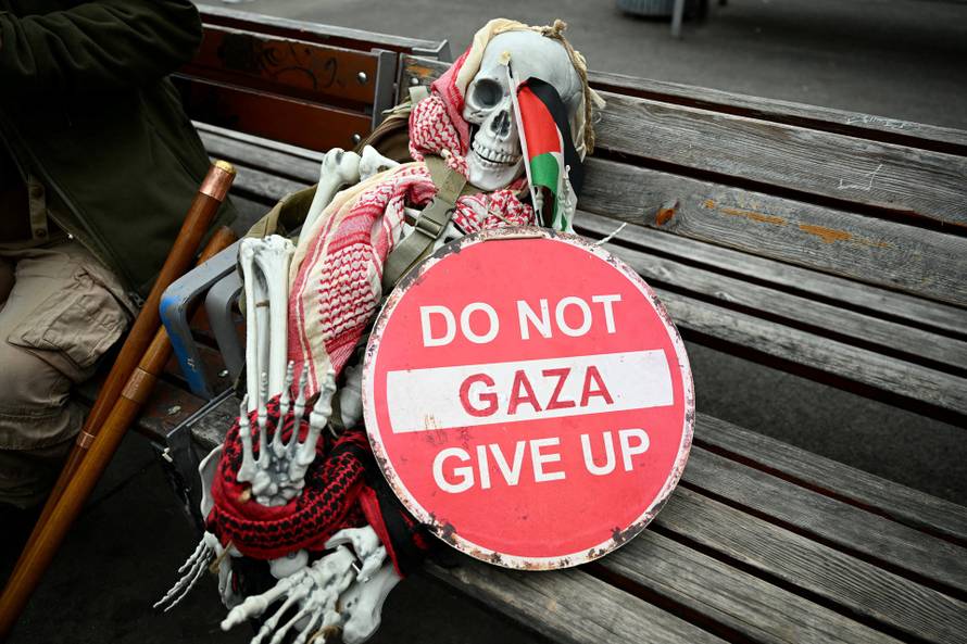 Protest against Israel’s participation at the Eurovision Song Contest
