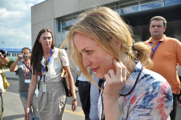ARHIVA 2009. - Sarajevo: Glumica Gillian Anderson i glumac Mickey Rourke stigli u grad