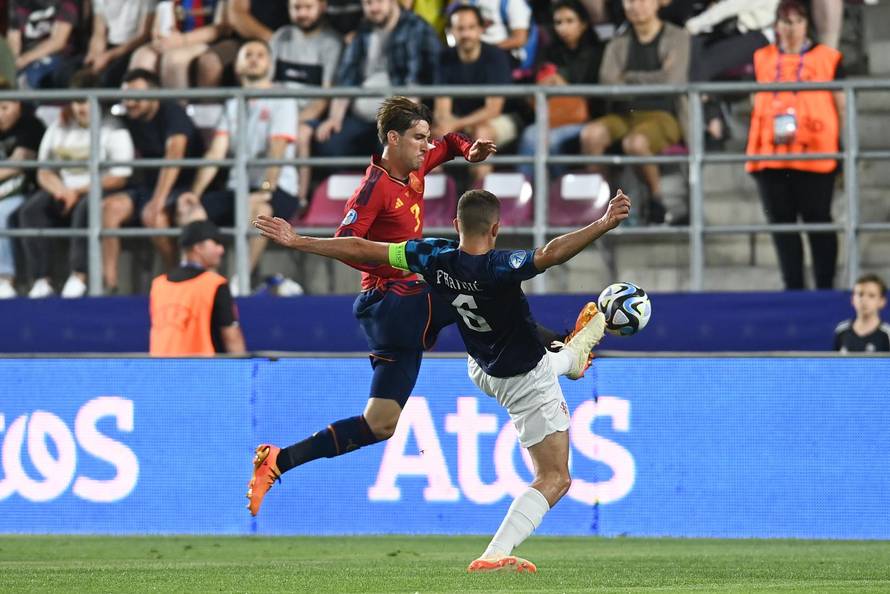 Hrvatska U-21 reprezentacija protiv Španjolske igra drugu utakmicu na Europskom prvenstvu za mlade