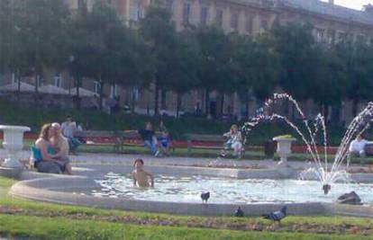 Zagreb: Djevojčica spas od vrućine potražila u fontani