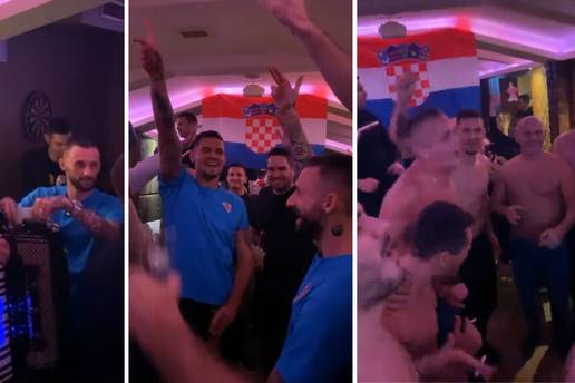 VIDEO Lovren i Brozović u kafiću nakon 'za dom' urlali 'spremni!'