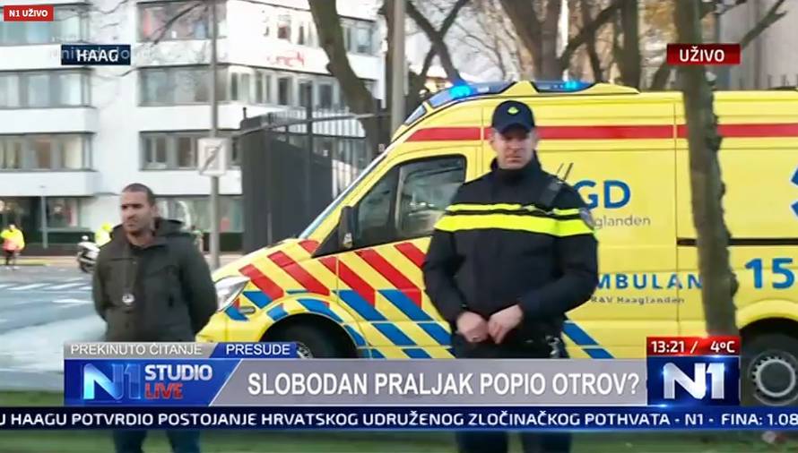 Popio otrov u sudnici: Praljak je preminuo u bolnici u Haagu