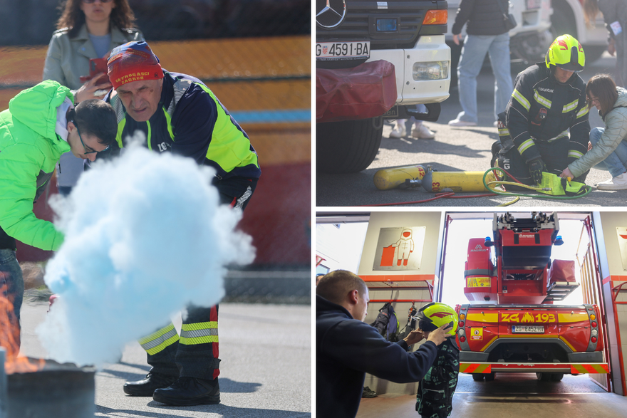 Edukativno druženje kod vatrogasaca JVP-a Zagreb: 'Naučio sam gasiti požar'