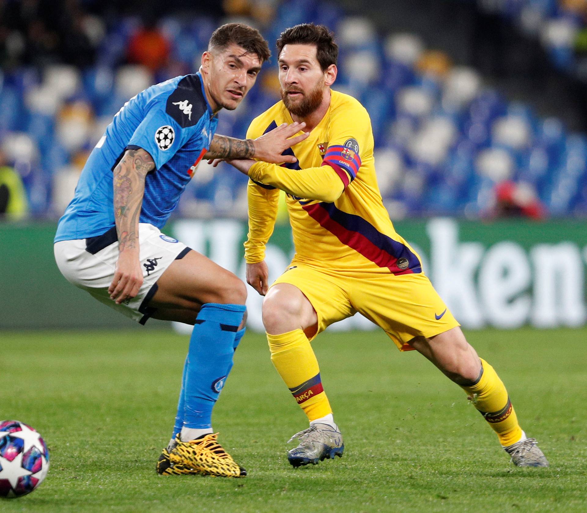 Champions League - Round of 16 First Leg - Napoli v FC Barcelona