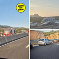 VIDEO Prevrnuo se auto na A1, troje ljudi u bolnici. Ogromna je kolona. HAK: Prekinut promet!