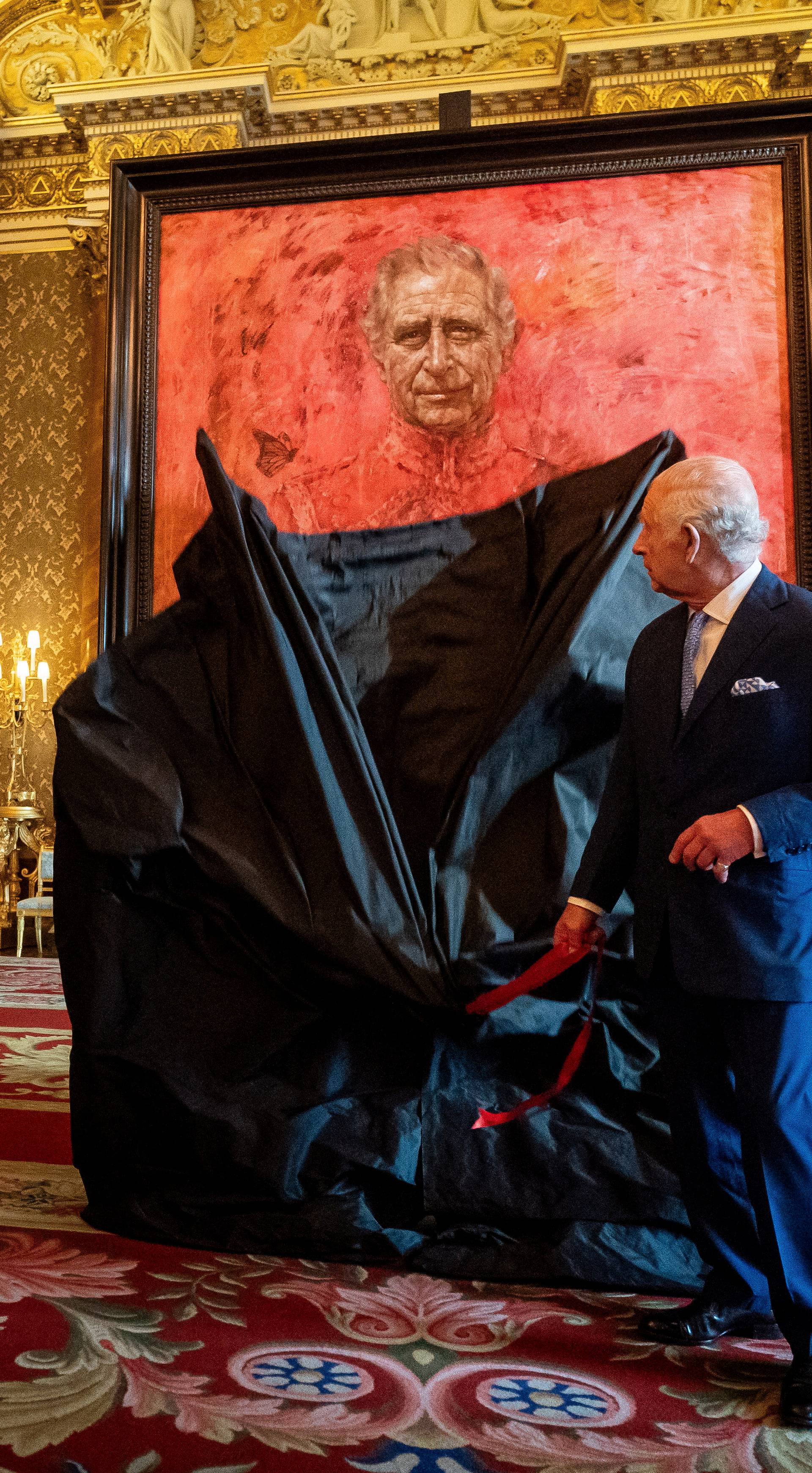 Portrait of Britain's King Charles by artist Jonathan Yeo unveiled in London