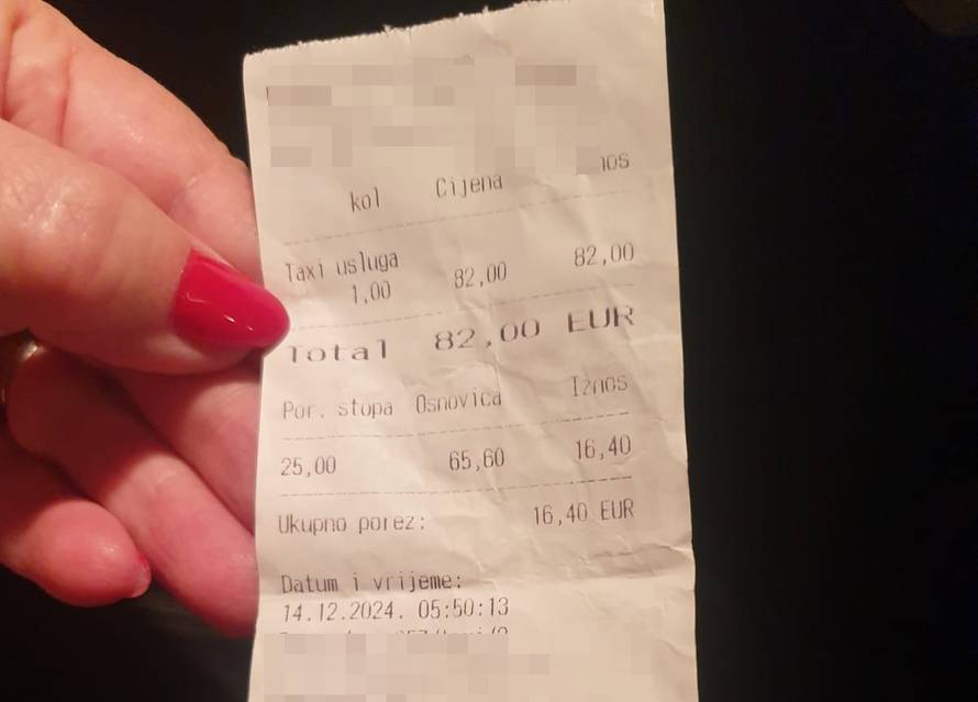 Šokirani čitatelj: Taksist je punici vožnju od 7,2 kilometra u Zagrebu naplatio 82 eura!
