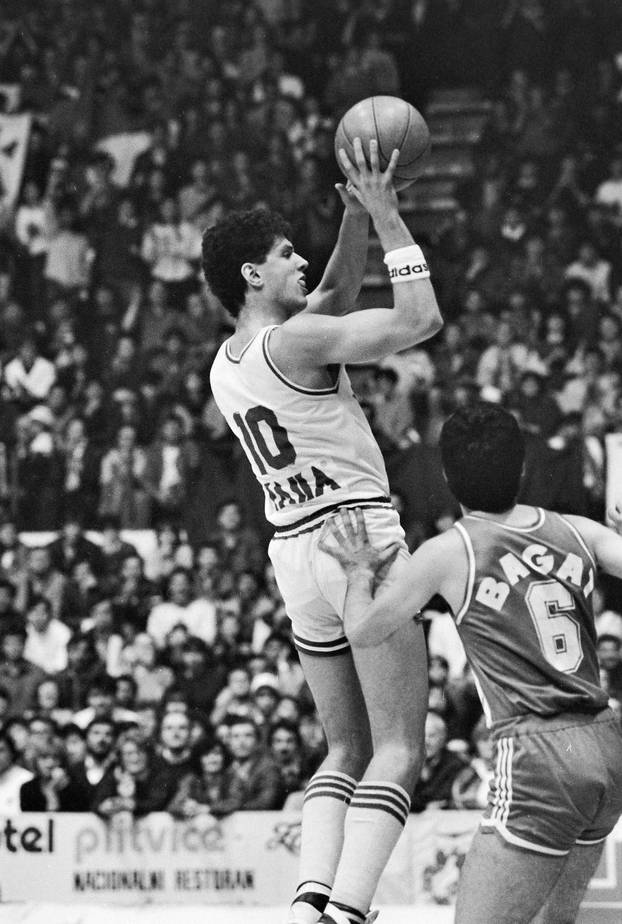 Prva utakmica finala play-offa Prvenstva Jugoslavije 1986. godine KK Cibona - KK Zadar