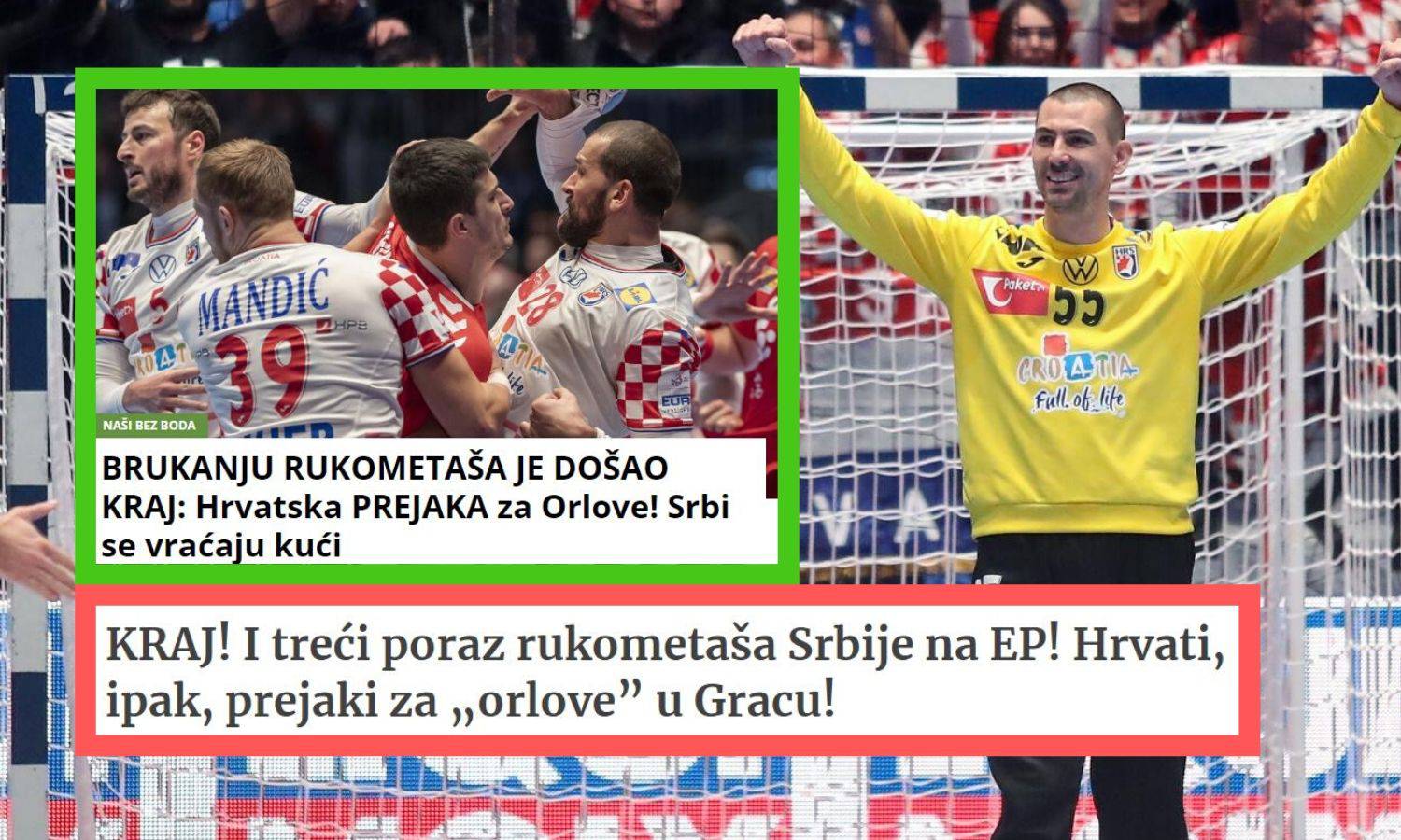 'Brukanju rukometaša je došao kraj: Hrvati prejaki za orlove!'