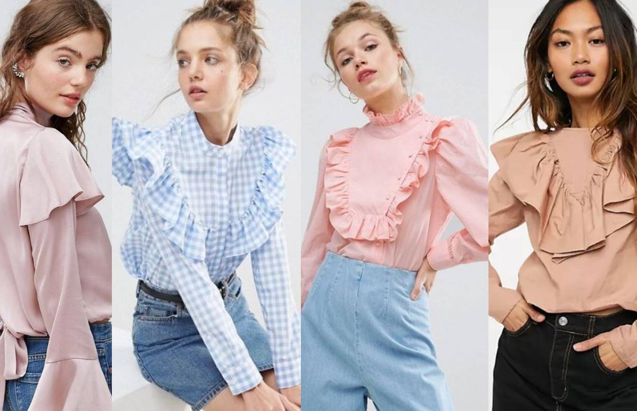 Viktorijanski chic: Slatke košulje pastelnih boja s mini volanima