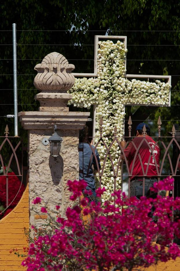 Mourners attend funeral for body believed to be ‘El Mencho’, in Zapopan