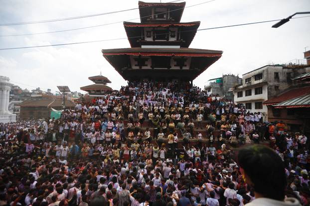 Holi celebration in Kathmandu