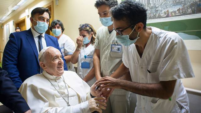 FILE PHOTO: Pope Francis recovers following scheduled surgery in the Gemelli hospital in Rome