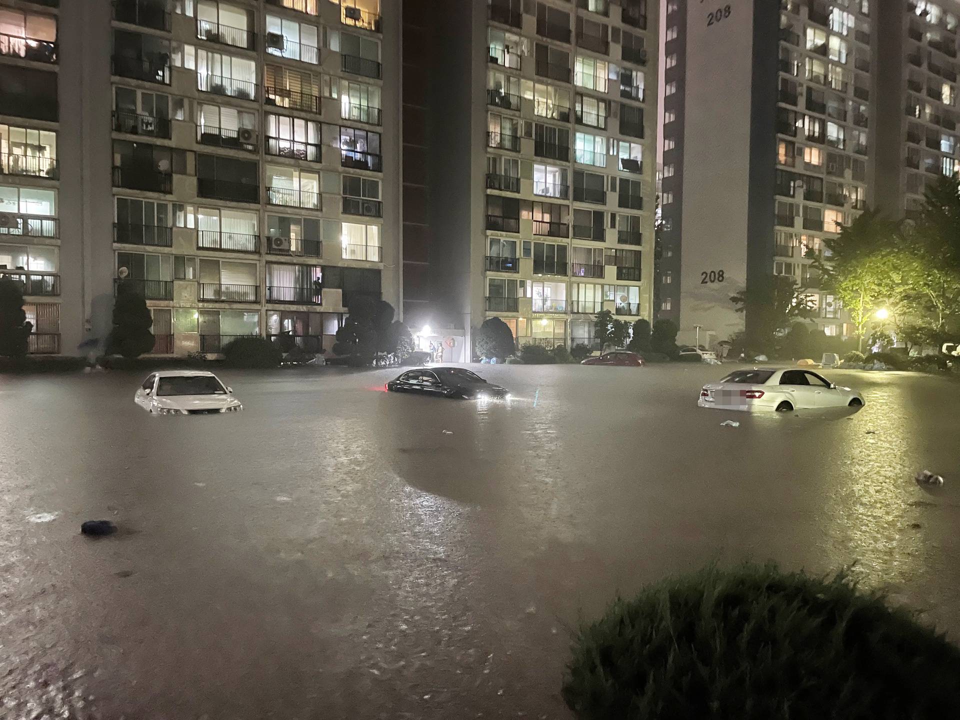 Heavy rain in Seoul