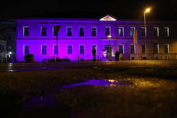 Zagreb:  KBC Sestre milosrdnice obojana je u ljubičasto povodom međudarodnog dana epilepsije