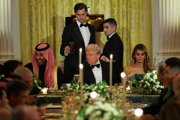 U.S. President Donald Trump hosts dinner for Saudi Crown Prince Mohammed bin Salman, at the White House in Washington