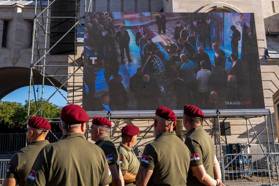 Funeral of former Bosnian Serb wartime general Ratko Mladic in Belgrade