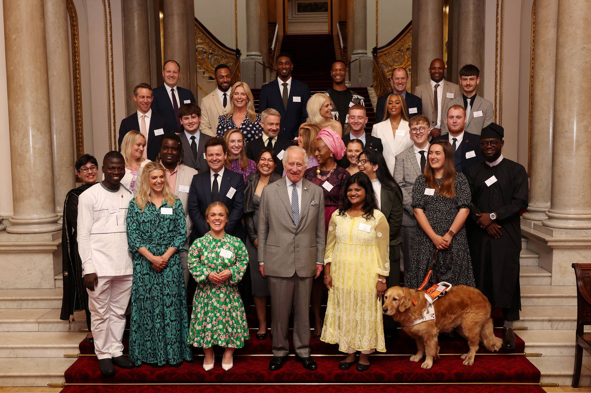 Britain's King Charles hosts winners of The Twentieth Prince's Trust Awards at Buckingham Palace, London