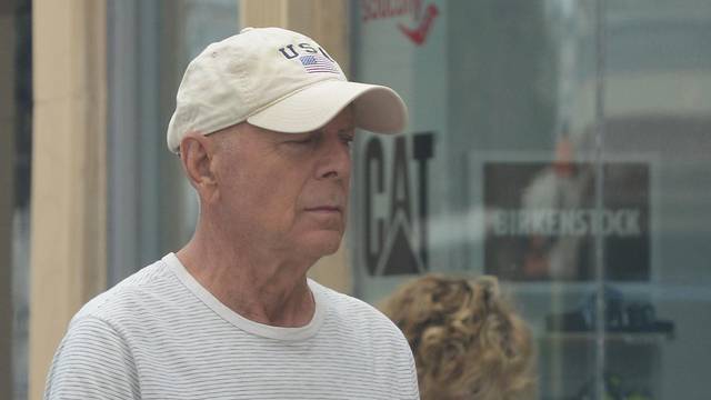 EXCLUSIVE: Bruce Willis Is Spotted As He Grabs An Early Morning Coffee In Santa Monica, Ca