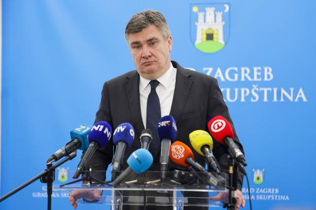 Zagreb: Predsjednik Milanović dao je izjavu medijima