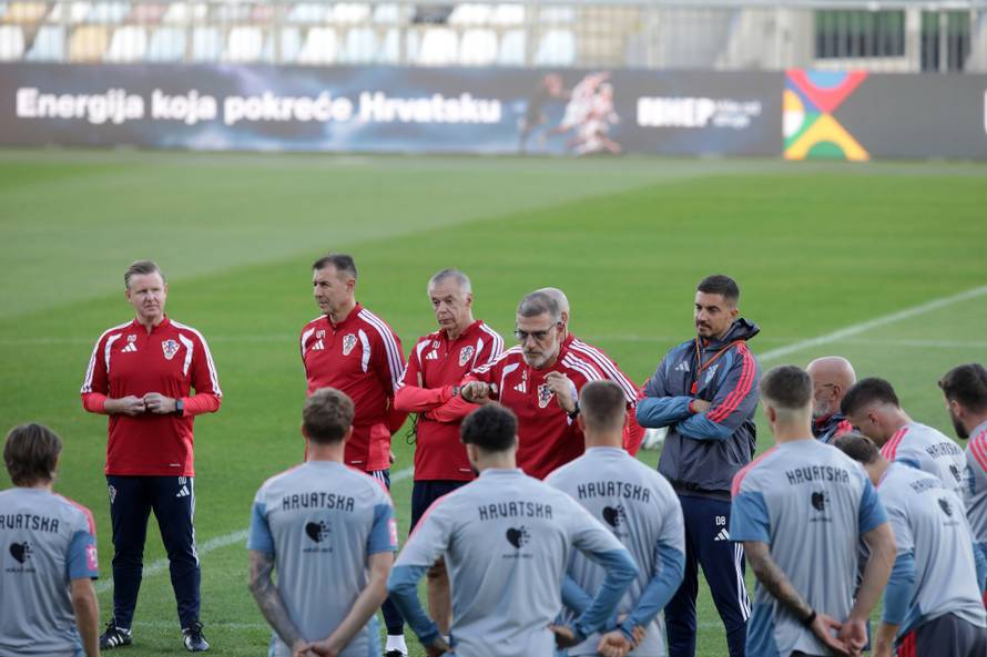 Rijeka: Trening Hrvatske nogometne reprezentacije na Rujevici