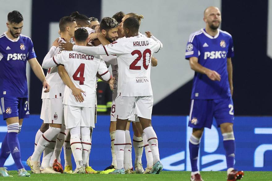 Milan razbio Dinamo u Zagrebu