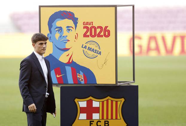 FC Barcelona's Gavi signs a new contract