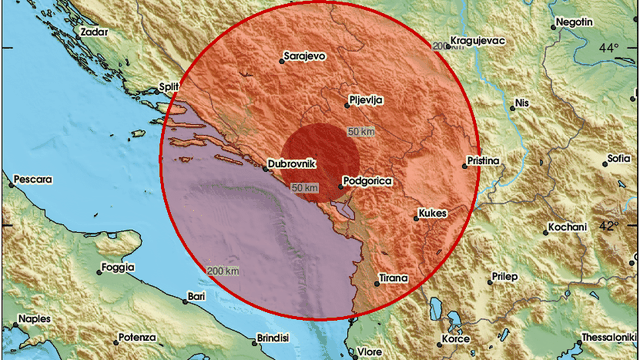 Ne prestaju podrhtavanja tla u Crnoj Gori! Novi potres od 3.6 Richtera: 'Huka i podrhtavanje'
