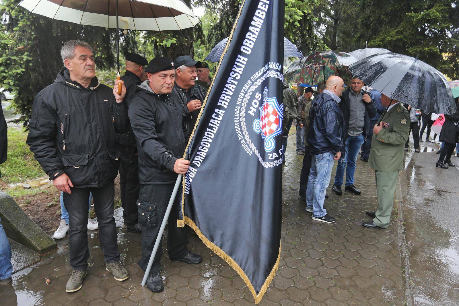 Obilježja 'Za dom spremni' i u Borovu Selu na komemoraciji