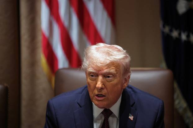 U.S. President Trump attends a cabinet meeting at the White House