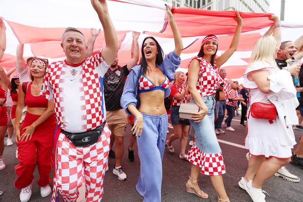 SP 2026 Philadelphia: Navijači razvili veliku hrvatske zastavu na uoči utakmice s Ganom 