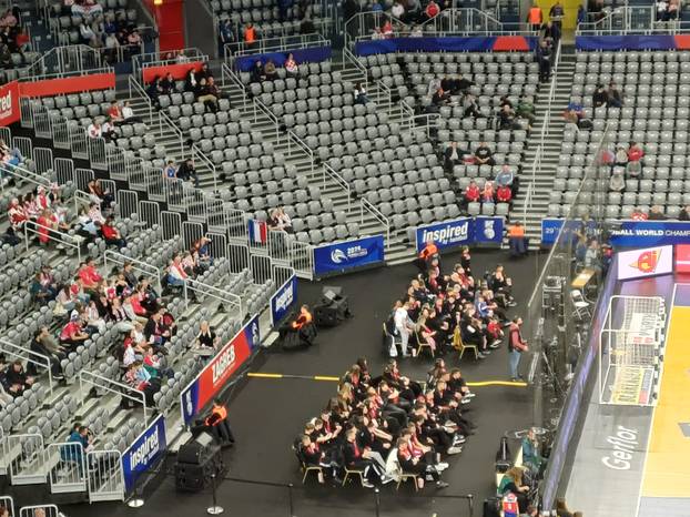 FOTO Ovako je Arena Zagreb izgledala utakmicu prije drugog nastupa Hrvatske na SP-u