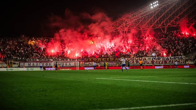 Split: Utakmica HNK Hajduk i NK Osijek u 12. kolu Prve HNL