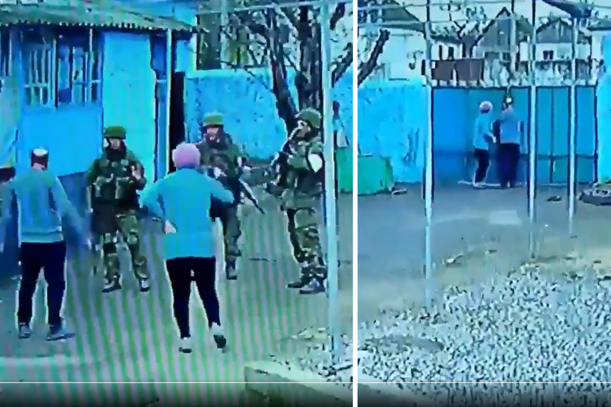 VIDEO Kakva hrabrost! Baka i djed izvikali se na 3 naoružana ruska vojnika i otjerali ih