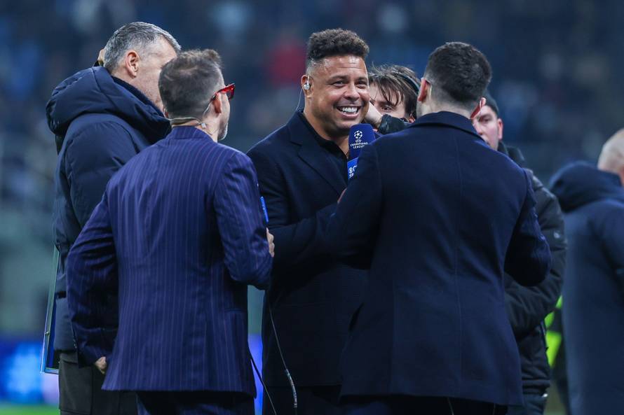 Milan, Italy. 24th Feb, 2026. Ronaldo Luis Nazario de Lima former palyer seen during UEFA Champions League 2025/26 League Knockout Play-off Second Leg football match between FC Internazionale and FK Bodo/Glimt at San Siro Stadium in Milan Credit: Independ